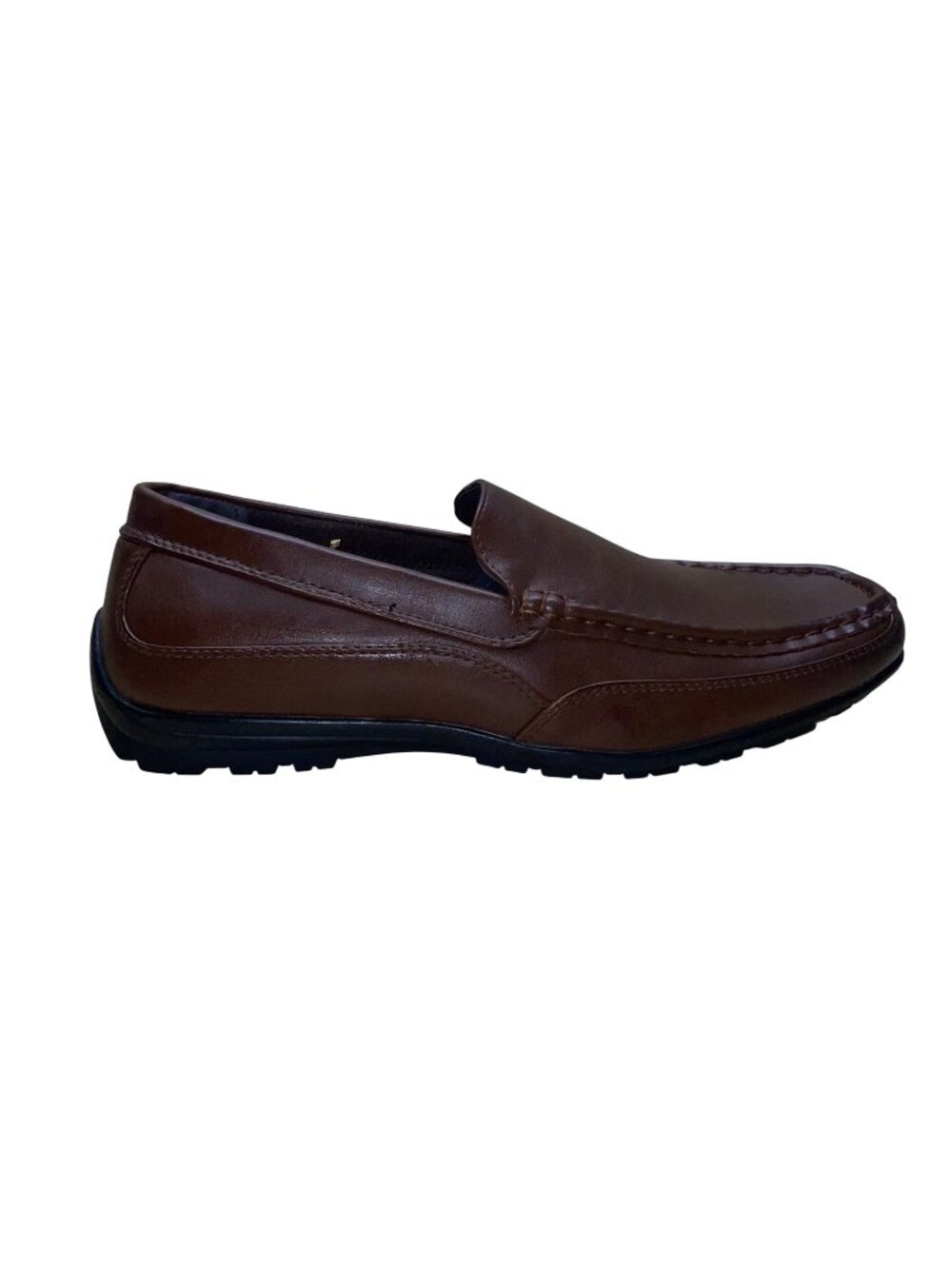 Deer Stags Men’s Brown Faux Leather Slip-On Drive Loafers Shoes Size 10M